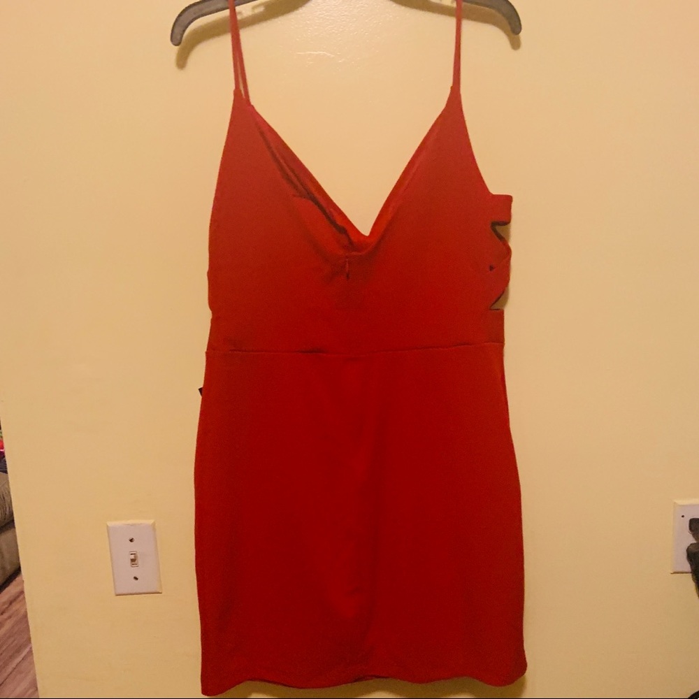 Red Mini Dress - Picture 2 of 3